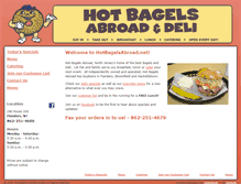 Tablet Screenshot of hotbagelsabroad.net